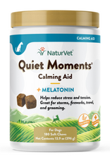 Naturvet NATURVET QUIET MOMENTS CALMING AID PLUS MELATONIN CHEWS 180CT