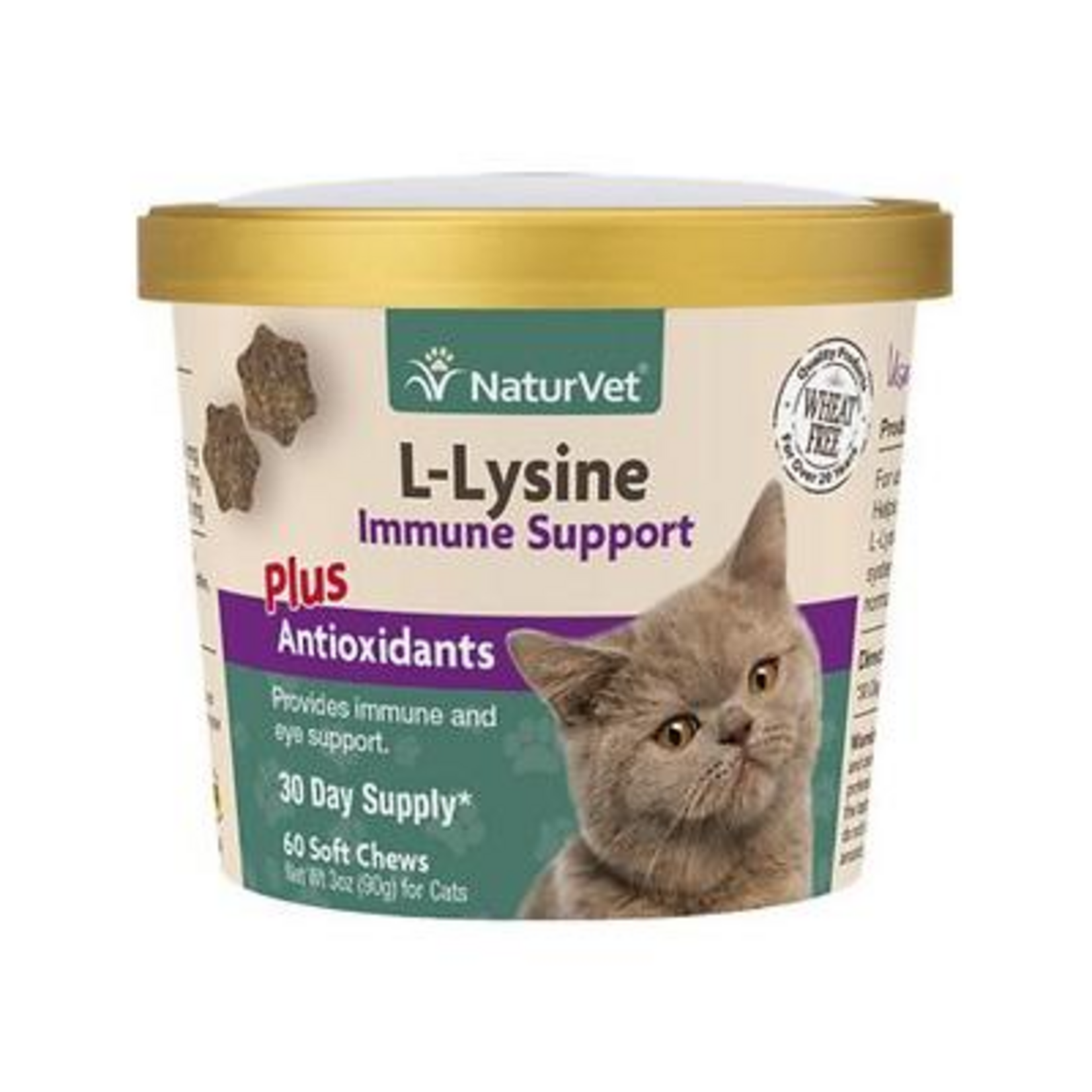 Naturvet NATURVET L-LYSINE IMMUNE SUPPORT 60 CT