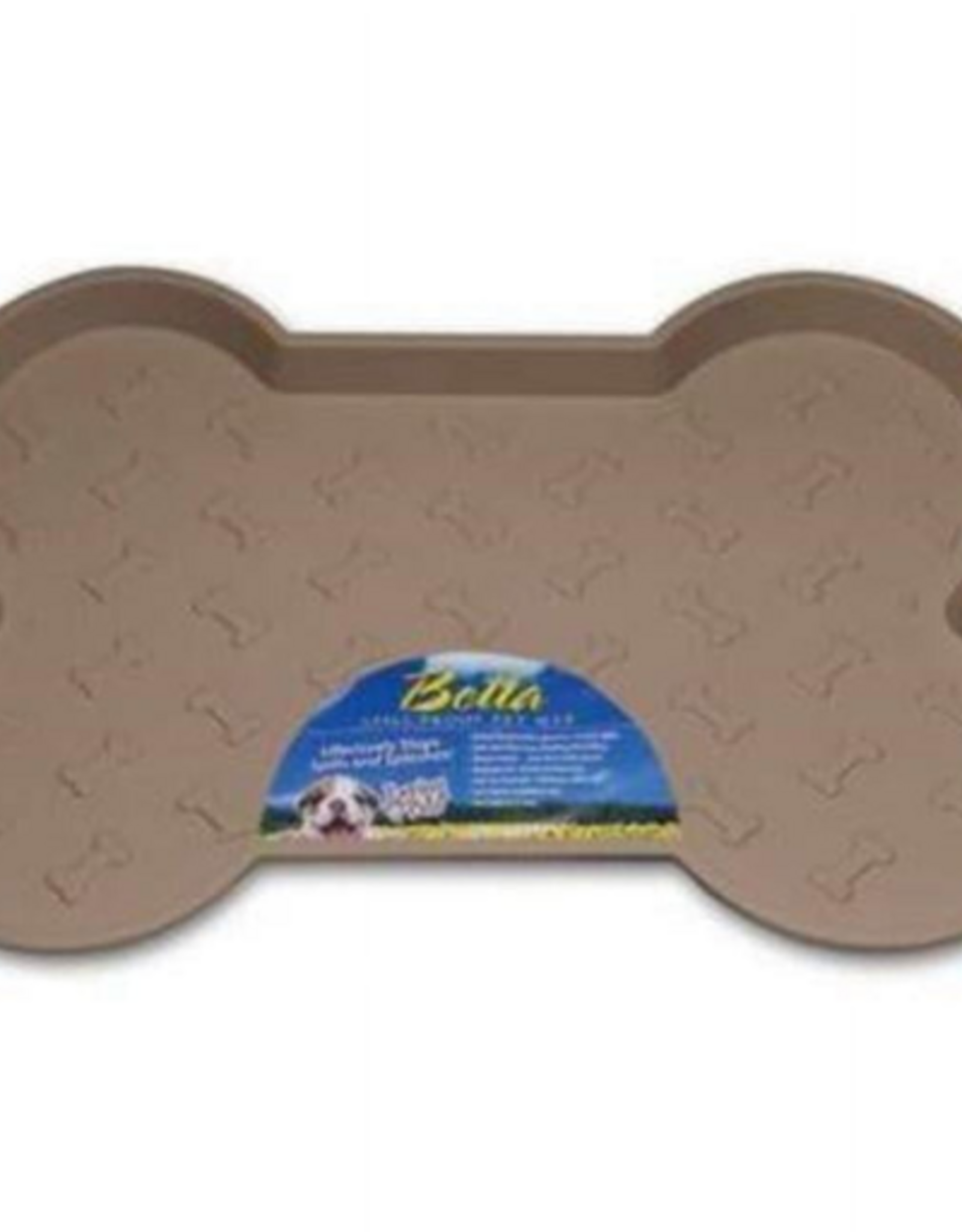 Loving Pets Loving Pets Bella Spill-Proof Bone Shaped Dog Food Mat 18.25  X 13