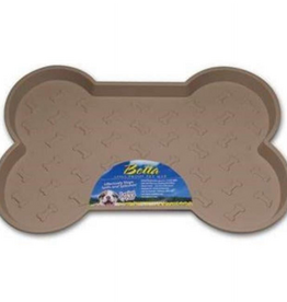 Loving Pets Loving Pets Bella Spill-Proof Bone Shaped Dog Food Mat 18.25  X 13