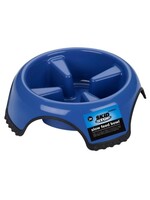 JW Pet JW Pet Skid Stop Slow Feed Rubber Base Plastic Dog Bowl - Medium