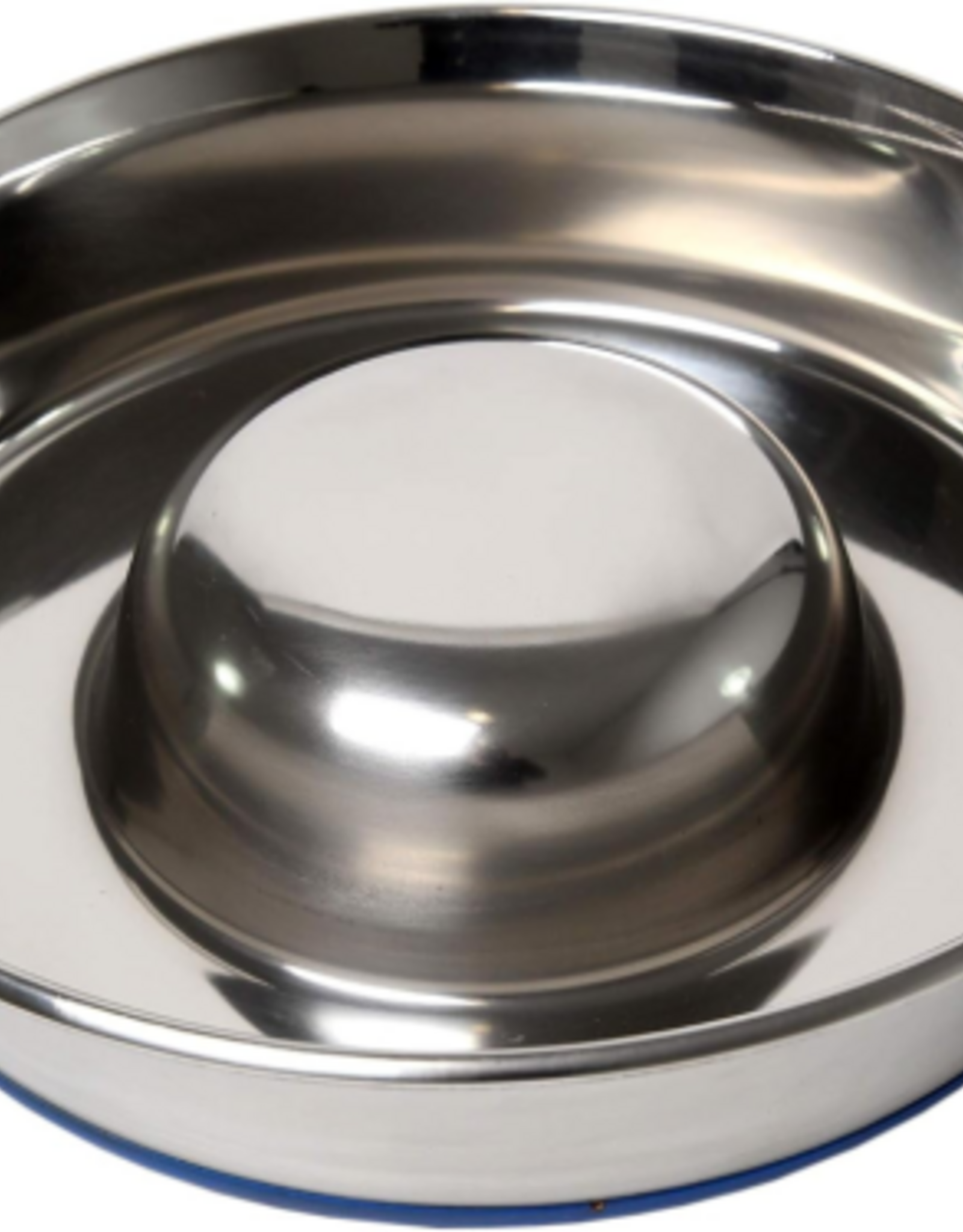 OurPets OurPets DuraPet Slow Feed Premium Stainless Steel Dog Bowl  Large (6.0 Cups)  Silver