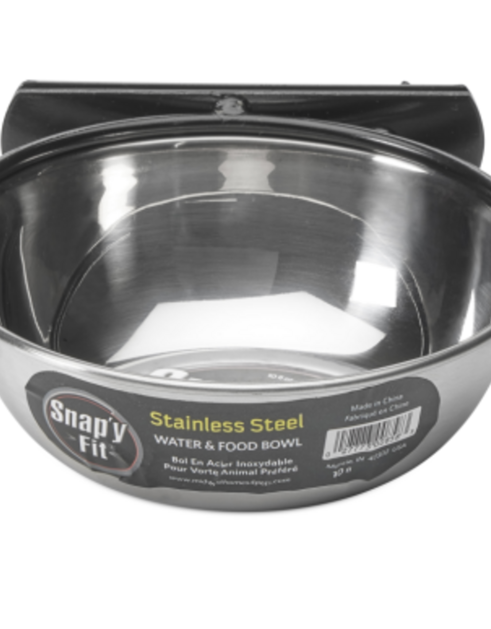 MidWest MidWest Homes for Pets Snap y Fit Stainless Steel Dog Bowl  10 oz
