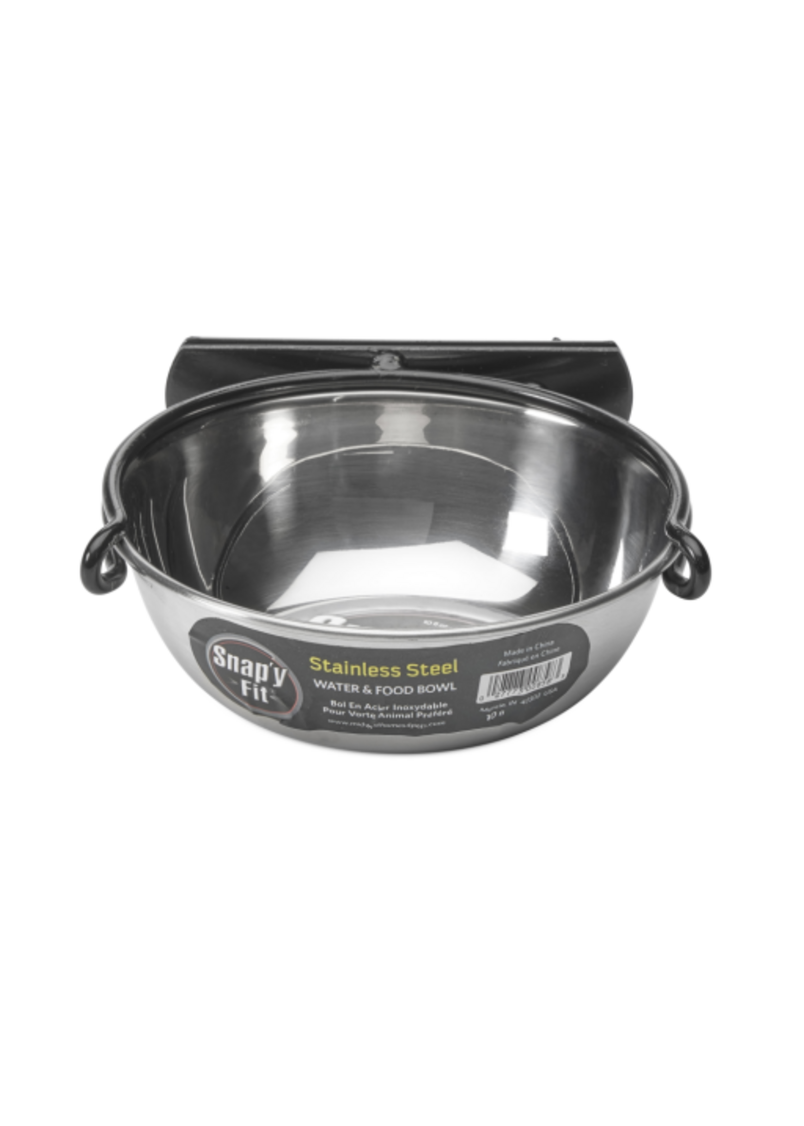 MidWest MidWest Homes for Pets Snap y Fit Stainless Steel Dog Bowl  10 oz