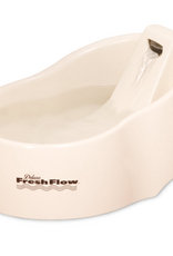 Petmate Petmate Deluxe Fresh Flow Cat and Dog Fountain Bleached Linen 50 Oz