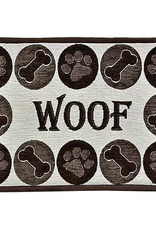 Loving Pets Loving Pets Fashion Mat Woof Chenille Multi-Color