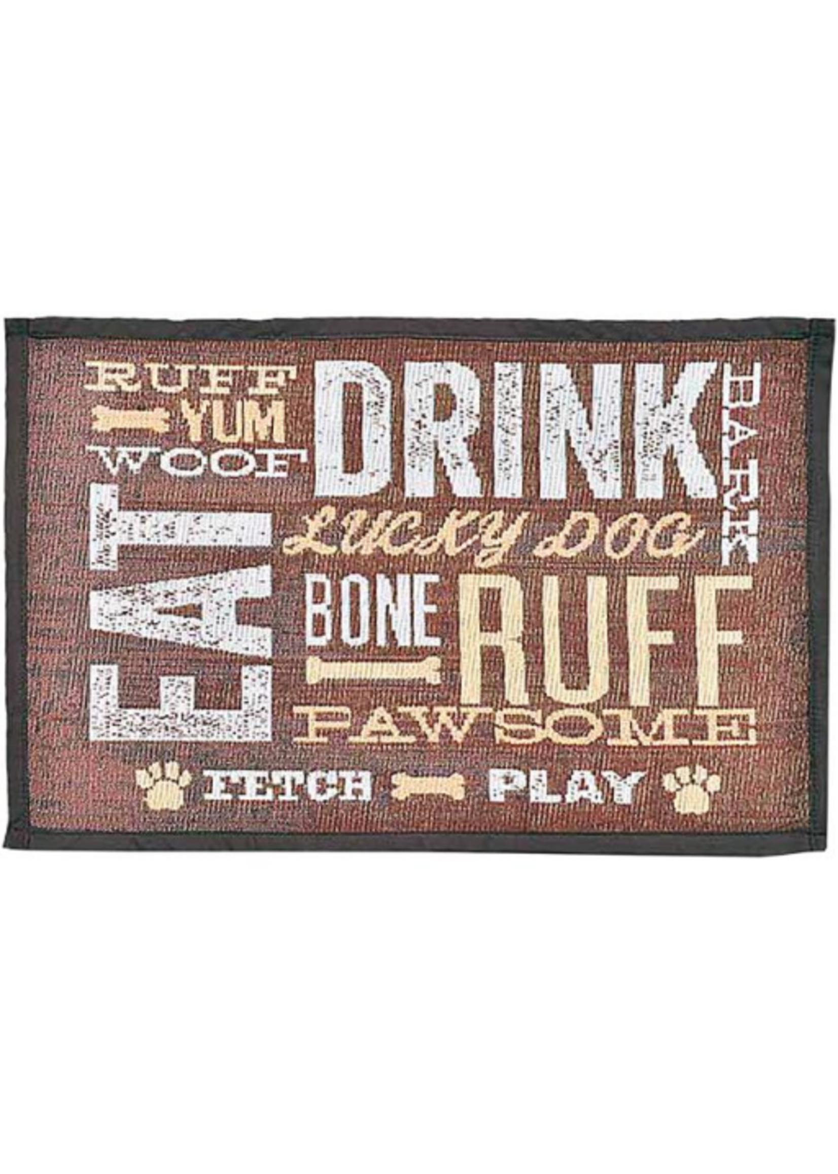 Loving Pets Loving Pets Bella Fashion Mats 12.75 x 19 in. Dog Day Expressions