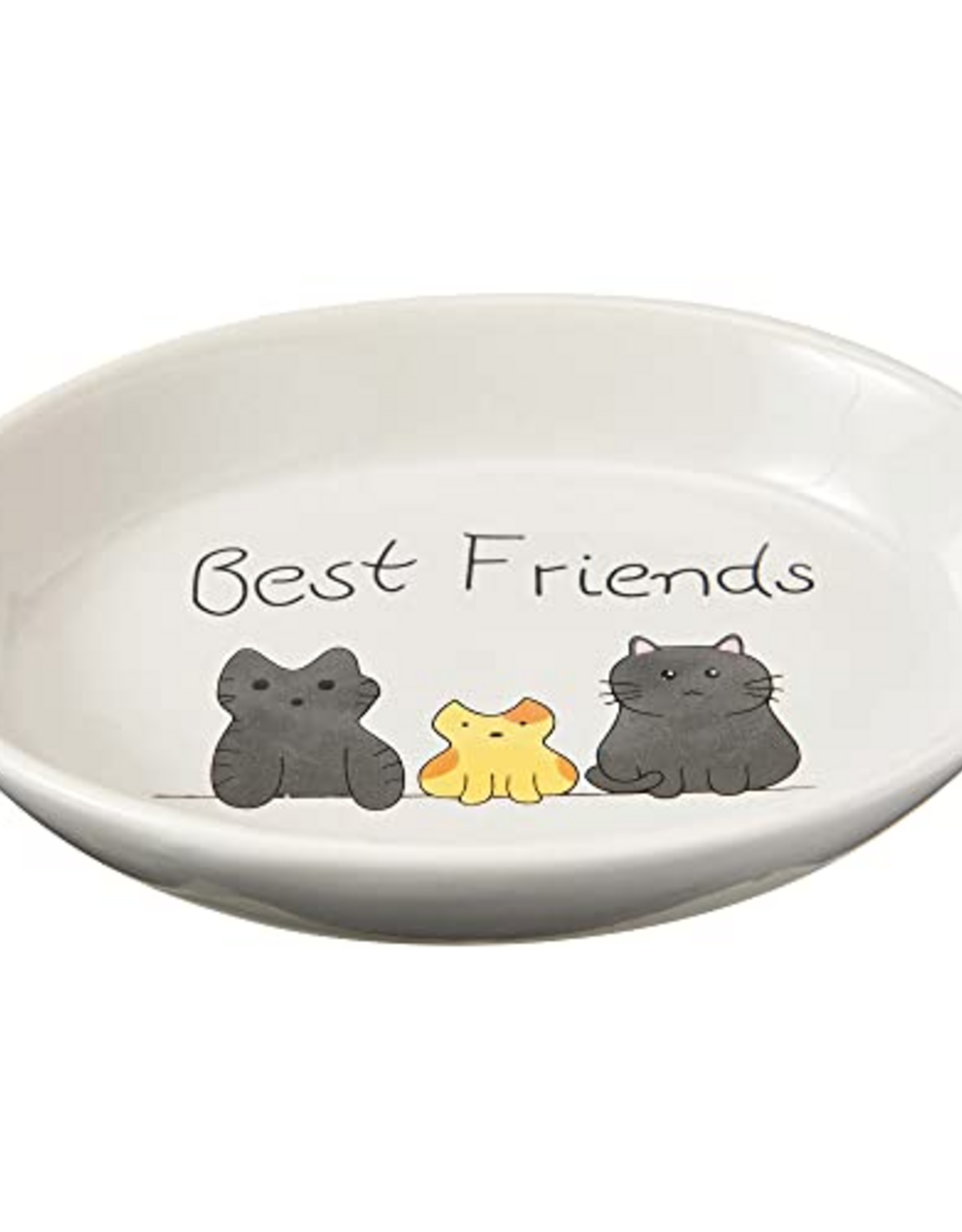 Ethical Pet Spot Best Friends Oval Cat Dish 6 in