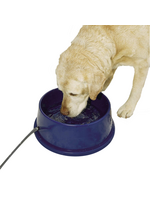 K&H Pet Products K&H Pet Products Thermal-Bowl Outdoor Heated Cat & Dog Water Bowl Blue 96 oz seasonal