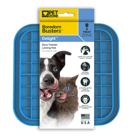 Pet Zone PET Zone Boredom Busters Delight Slow Feeder Licking Mat for Dogs & Cats  Small/Medium