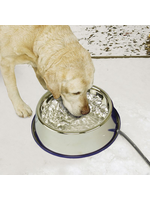 K&H Pet Products K&H Pet Products Thermal-Bowl Outdoor Heated Cat & Dog Water Bowl Stainless Steel 102 Ounces