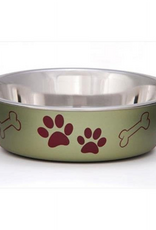 Loving Pets Loving Pets Metallic Dog Bowl Artichoke Large