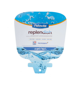 Petmate Petmate Replendish Gravity Pet Waterer with Microban for Cats and Dogs  4 Gallons  Blue