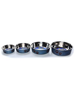Loving Pets Loving Pets Metallic Dog Bowl Blueberry Medium