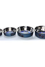 Loving Pets Loving Pets Metallic Dog Bowl Blueberry Medium