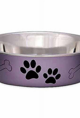 Loving Pets Loving Pets Bella Medium Dog Bowl Grape Metallic