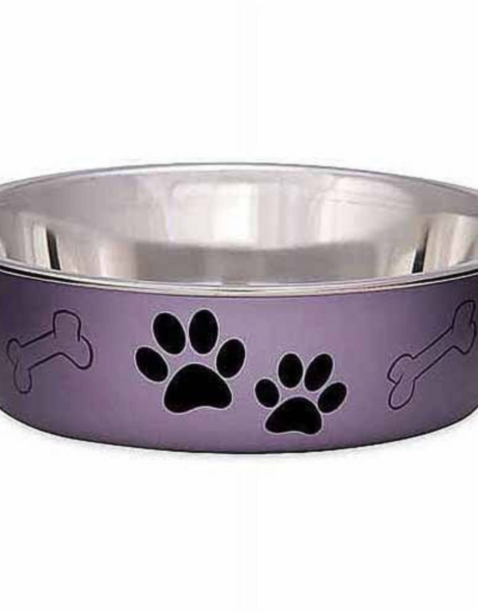 Loving Pets Loving Pets Bella Medium Dog Bowl Grape Metallic