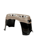 Petmate Petmate Easy Reach Diner Elevated Dog Bowls Black X-Large