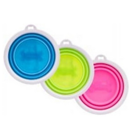 Petmate Petmate Assorted Collapsible Silicone 3 cups Pet Bowl