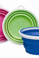 Petmate Bamboo Bam Travel Bowl Colors May Vary