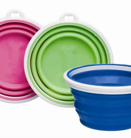 Petmate Bamboo Bam Travel Bowl Colors May Vary