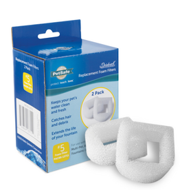 PetSafe PetSafe Drinkwell Replacement Foam Filters for Automatic Dog and Cat Water Fountains - 2-Pack - PAC00-13711