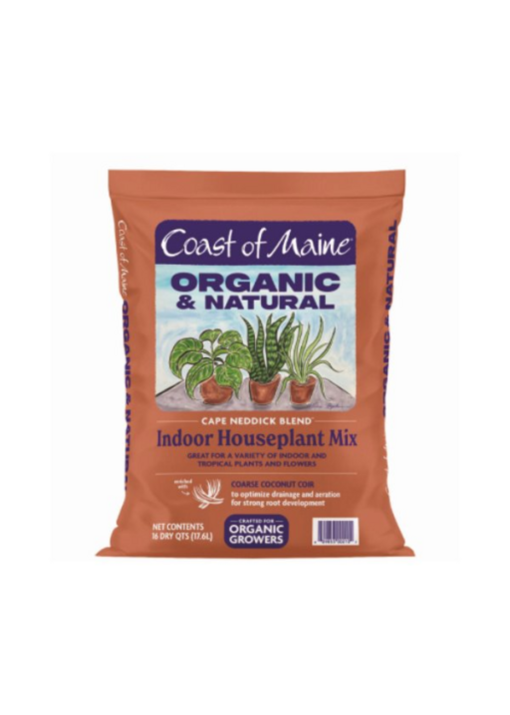 Coast of Maine Coast of Maine Organic & Natural Cape Neddick Blend Indoor Houseplant Potting Mix - 16 qt