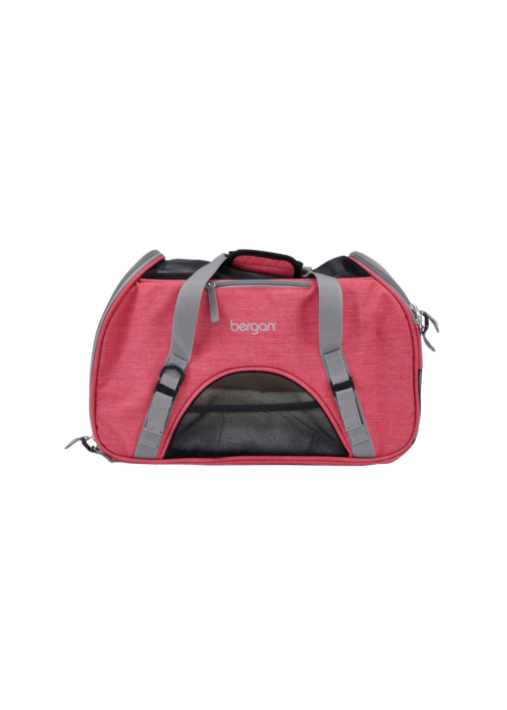 Coastal Pet Products Bergan Comfort Carrier - Cat and Dog Carrier - Heather Berry 19  x 10  x 13