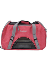 Coastal Pet Products Bergan Comfort Carrier - Cat and Dog Carrier - Heather Berry 19  x 10  x 13