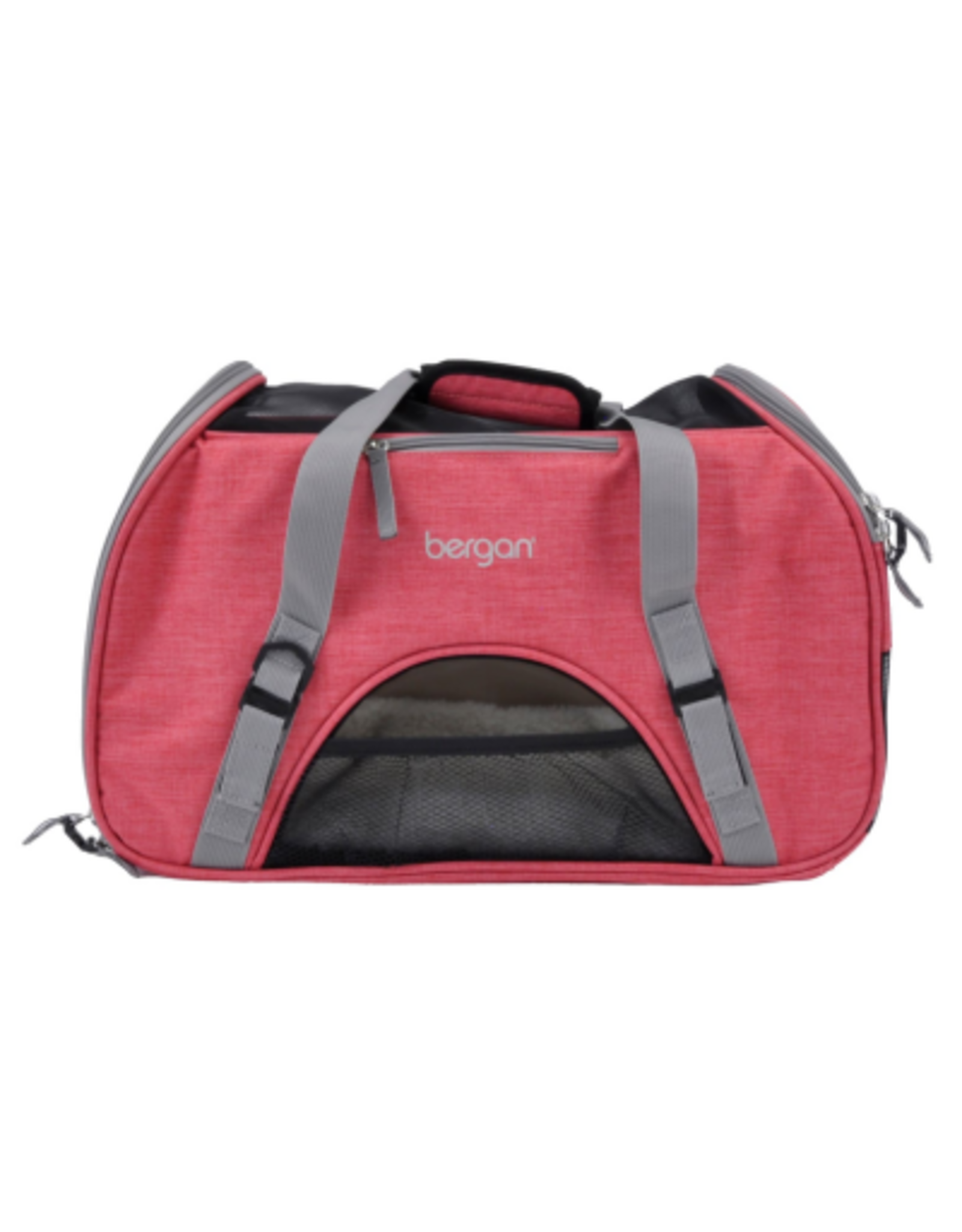 Coastal Pet Products Bergan Comfort Carrier - Cat and Dog Carrier - Heather Berry 19  x 10  x 13