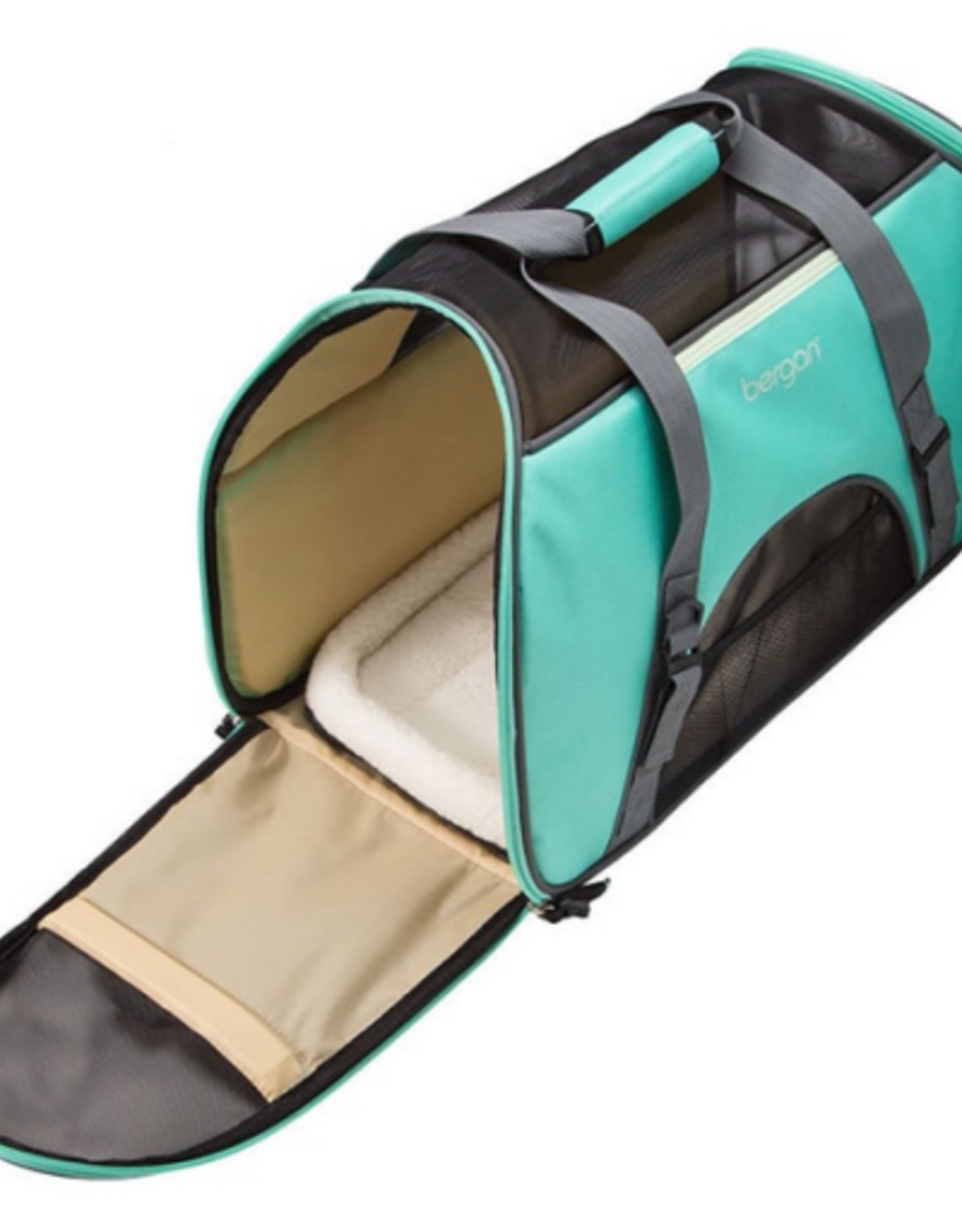 Coastal Pet Products Bergan Comfort Carrier - Cat and Dog Carrier - Black & Brown 19 x 10 x 13