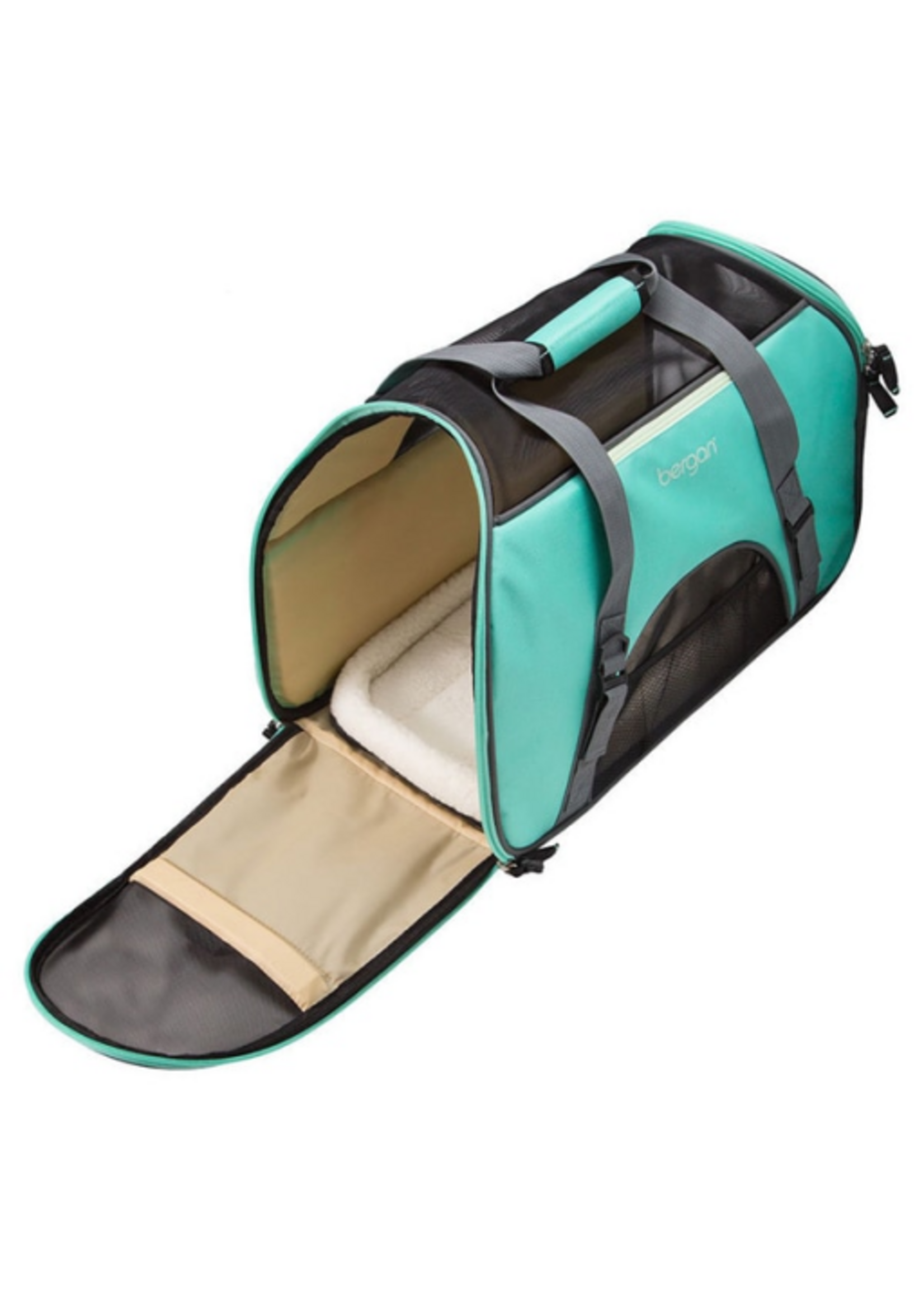Coastal Pet Products Bergan Comfort Carrier - Cat and Dog Carrier - Black & Brown 19 x 10 x 13