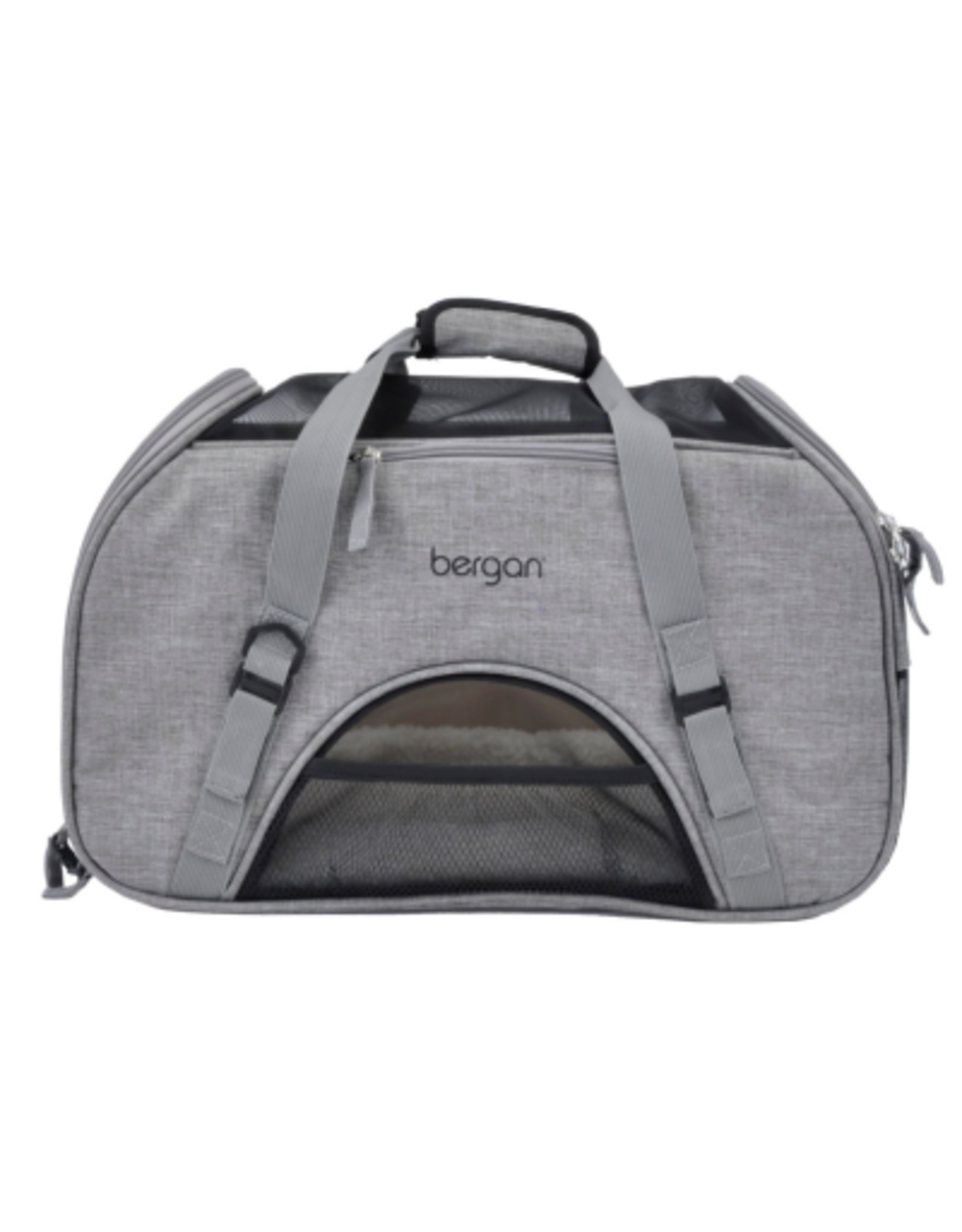 Coastal Pet Products Bergan Comfort Carrier - Cat and Dog Carrier - Heather Grey 19  x 10  x 13
