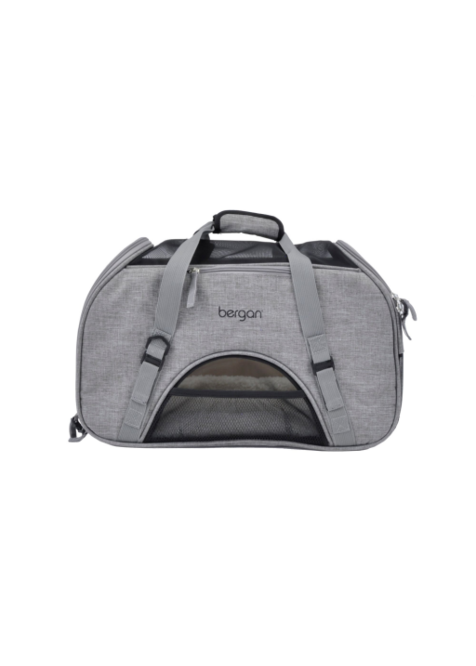Coastal Pet Products Bergan Comfort Carrier - Cat and Dog Carrier - Heather Grey 19  x 10  x 13