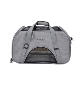 Coastal Pet Products Bergan Comfort Carrier - Cat and Dog Carrier - Heather Grey 19  x 10  x 13