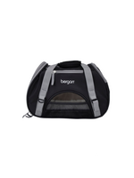 Coastal Pet Products Bergan Comfort Carrier - Cat and Dog Carrier - Black & Grey 16  x 8  x 11