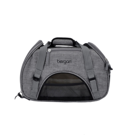 Coastal Pet Products Bergan Comfort Carrier - Cat and Dog Carrier - Heather Grey 16  x 8  x 11
