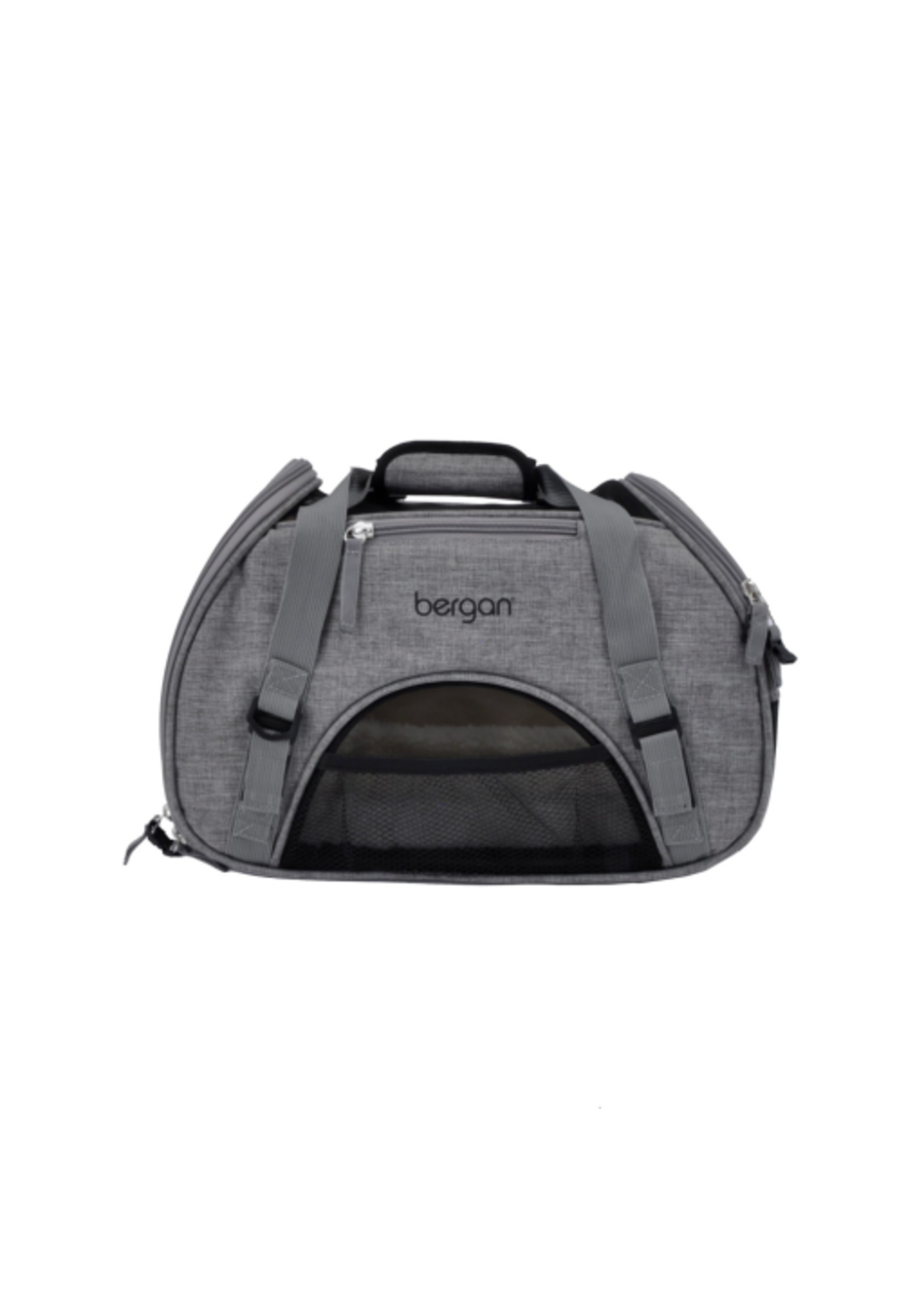 Coastal Pet Products Bergan Comfort Carrier - Cat and Dog Carrier - Heather Grey 16  x 8  x 11