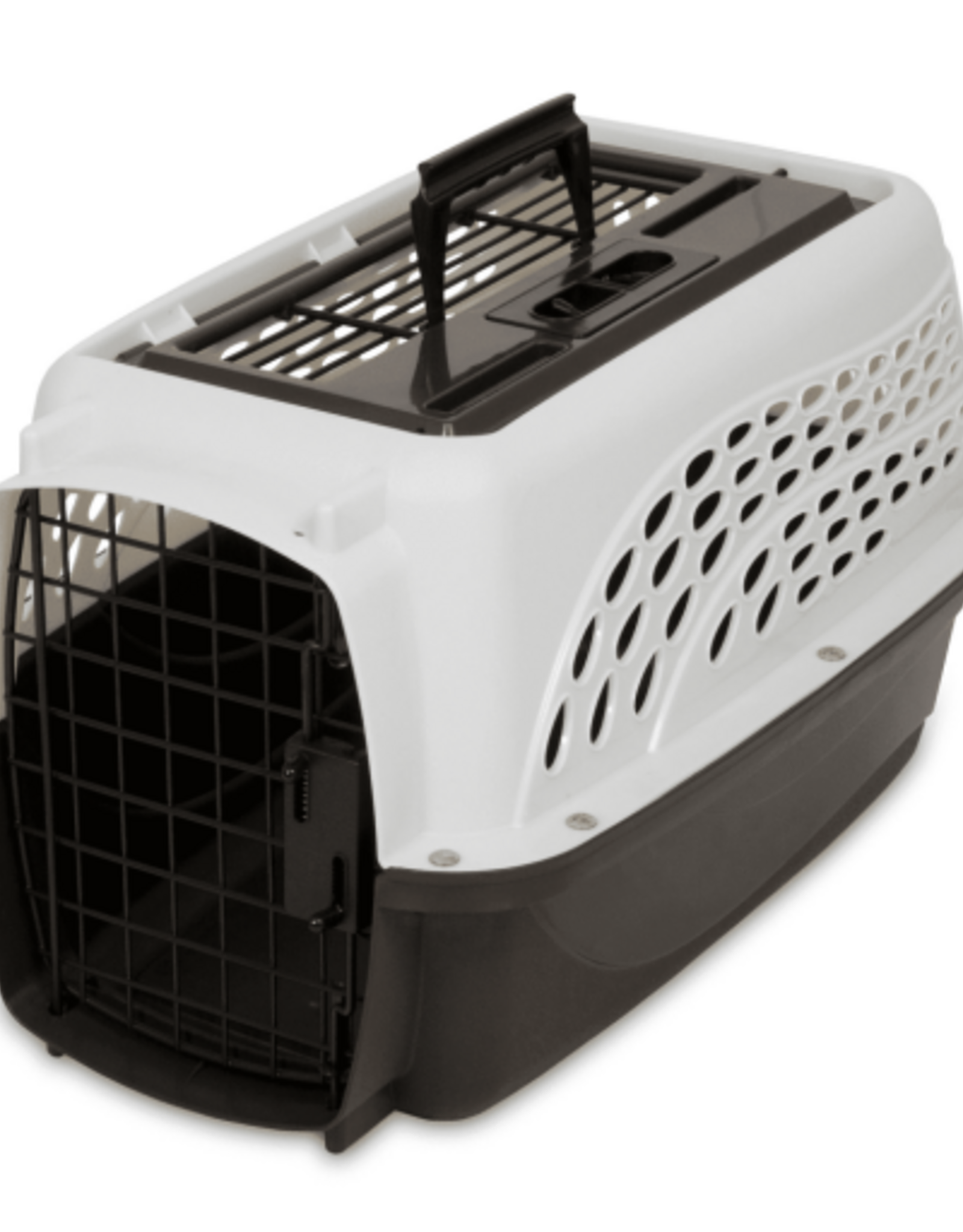 Petmate Petmate Two Door Top Load Small Travel Pet Kennel Pet Carriers for Dogs Up to 10 lb 19 in. White/COFFEE