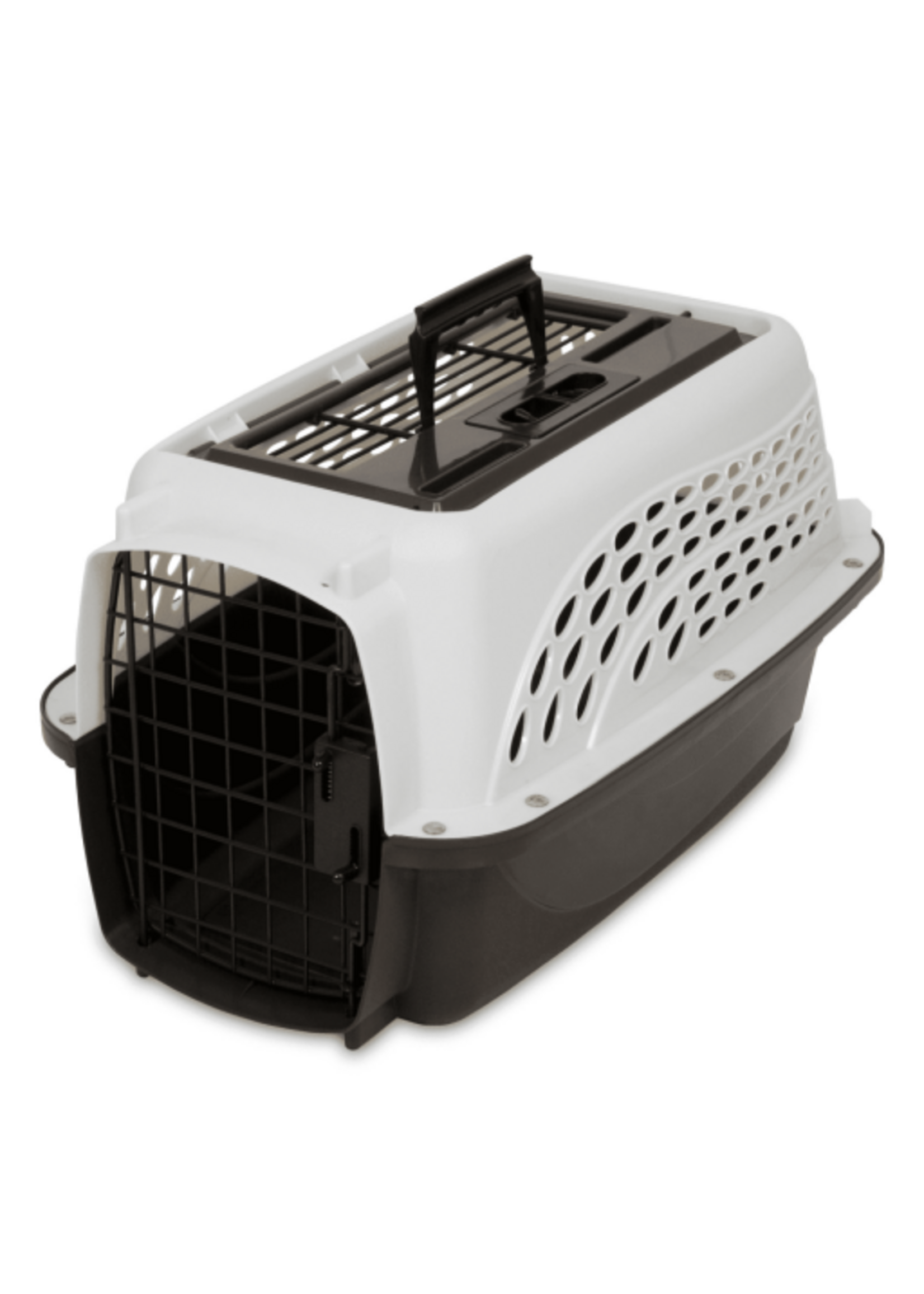 Petmate Petmate Two Door Top Load Small Travel Pet Kennel Pet Carriers for Dogs Up to 10 lb 19 in. White/COFFEE