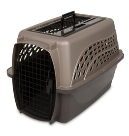 Petmate DOS KENNEL 2DOOR TOP OPEN 24IN TAN