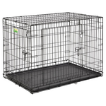 MidWest Midwest Contour Double Door Folding Dog Crate, X-Large, Black 42 X 28 X 30 inch