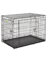 MidWest Midwest Contour Double Door Folding Dog Crate, X-Large, Black 42 X 28 X 30 inch