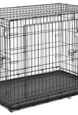 MidWest Midwest Contour Double Door Folding Dog Crate, X-Large, Black 42 X 28 X 30 inch