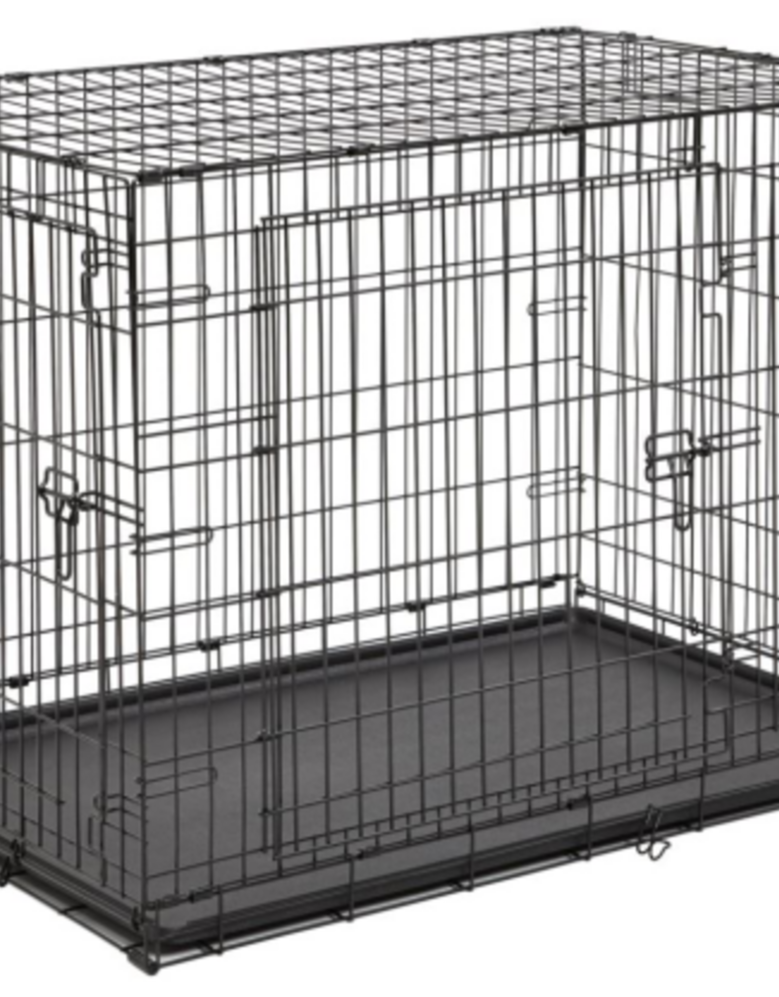 MidWest Midwest Contour Double Door Folding Dog Crate, X-Large, Black 42 X 28 X 30 inch