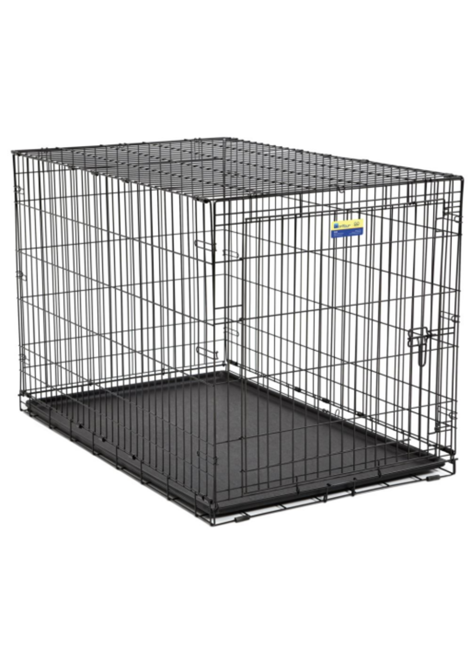 MidWest Midwest Contour Single Door Folding Dog Crate, XX-Large, Black 48 X 30 X 33 inch