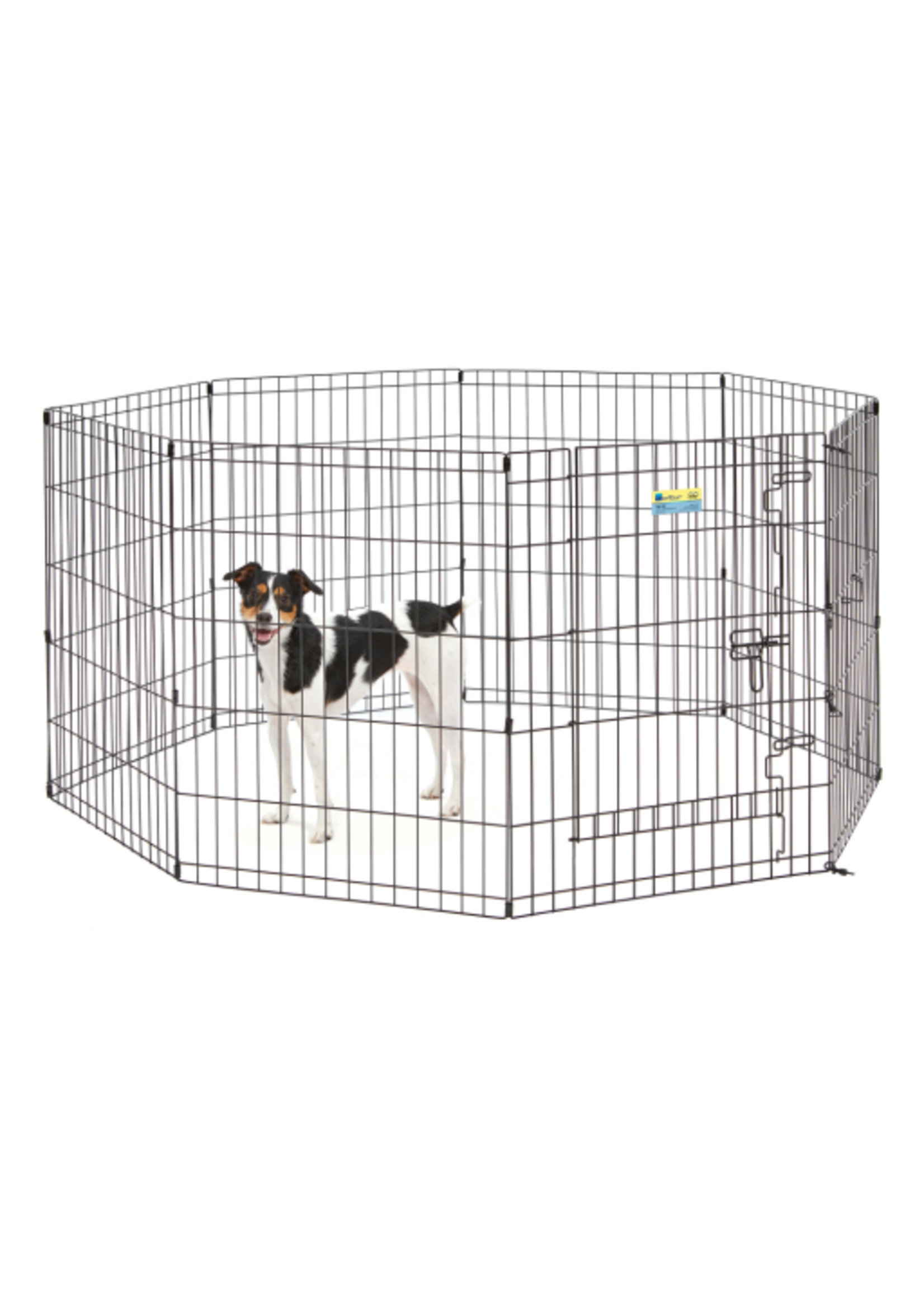 MidWest Midwest Contour Wire Exercise Pen with Door for Dogs and Pets 24 X 30 BLACK