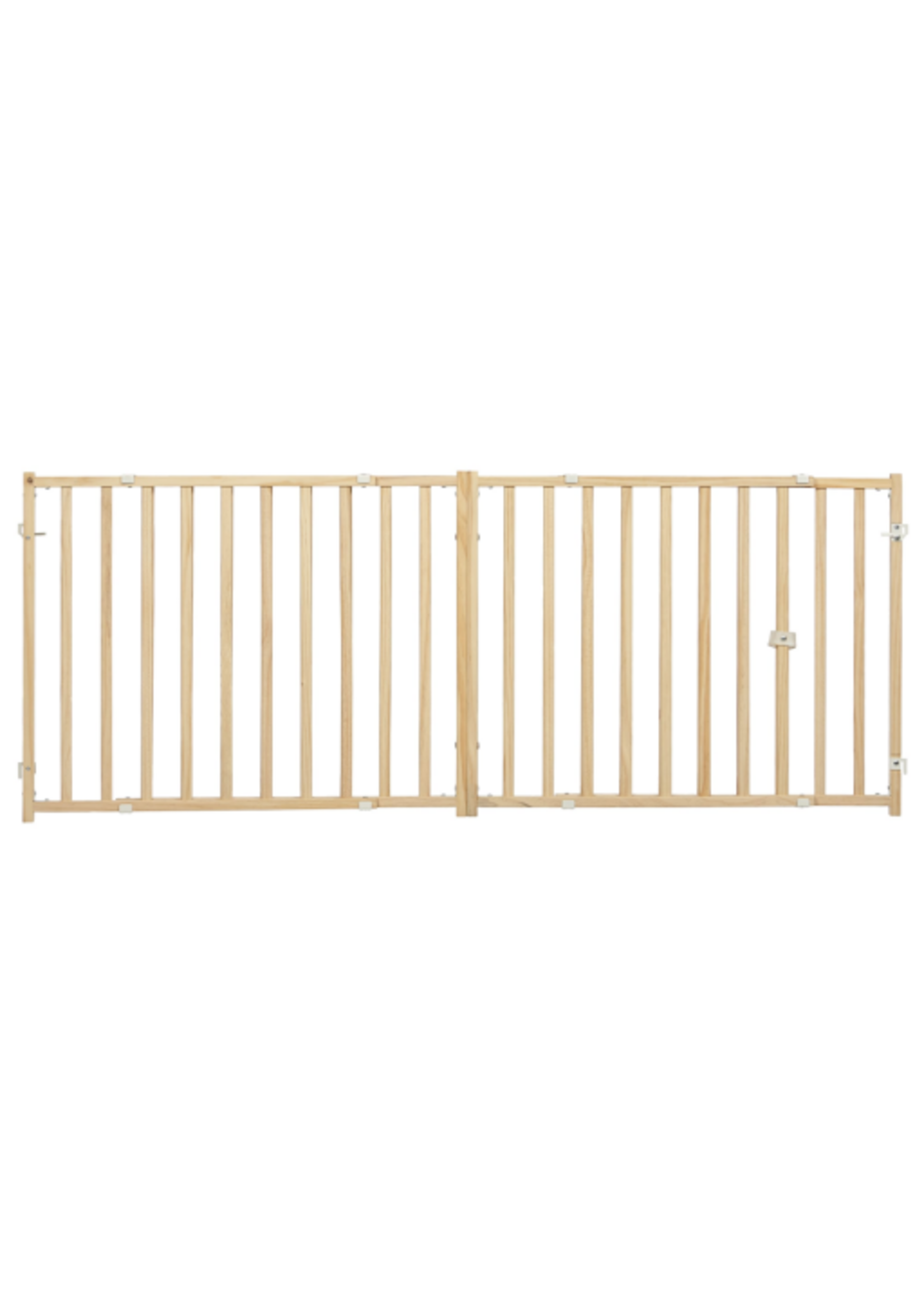 MidWest Midwest Extra-Wide Wooden Dog Gate  24" H x 50-94" W