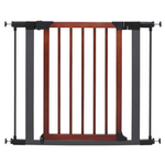 MidWest Midwest Steel Pet Gate with Decorative Wood Door 29"H X 29-38" W