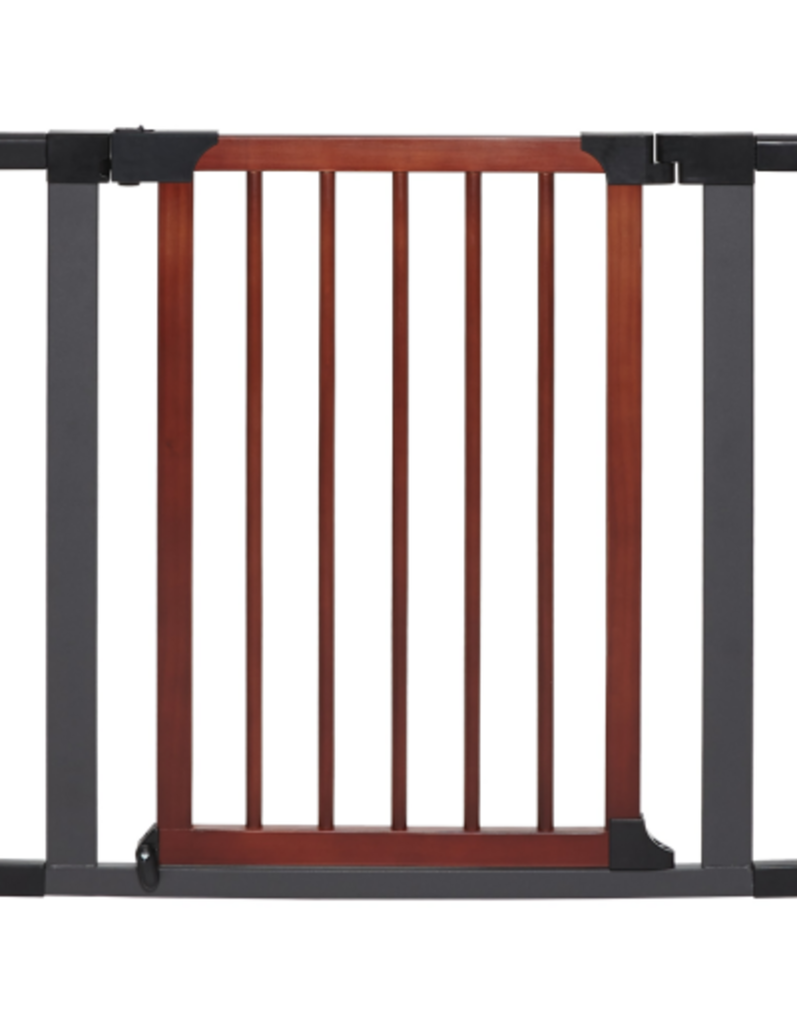 MidWest Midwest Steel Pet Gate with Decorative Wood Door 29"H X 29-38" W